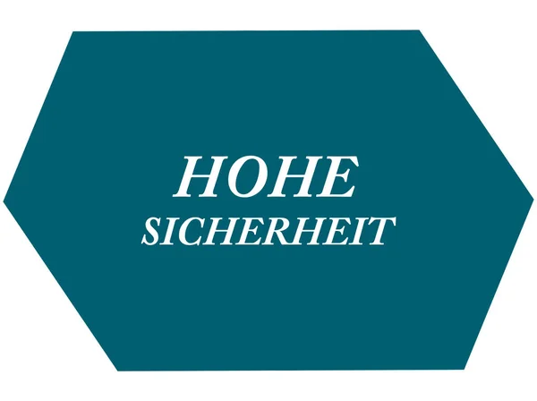 Hohe Sicherheit web Sticker Düğmesi — Stok fotoğraf