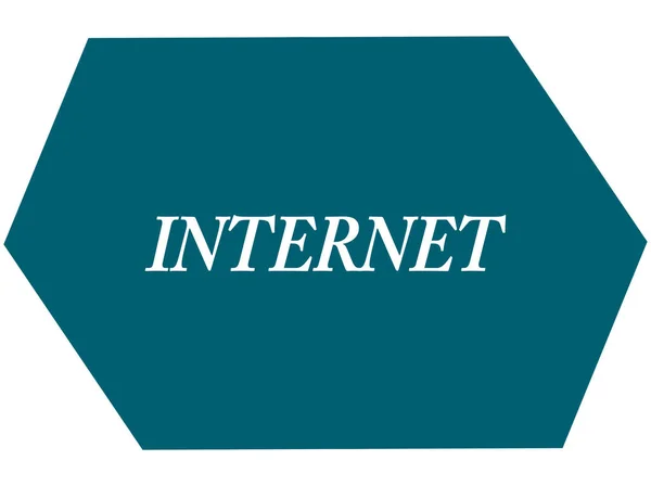 Pulsante adesivo web Internet — Foto Stock