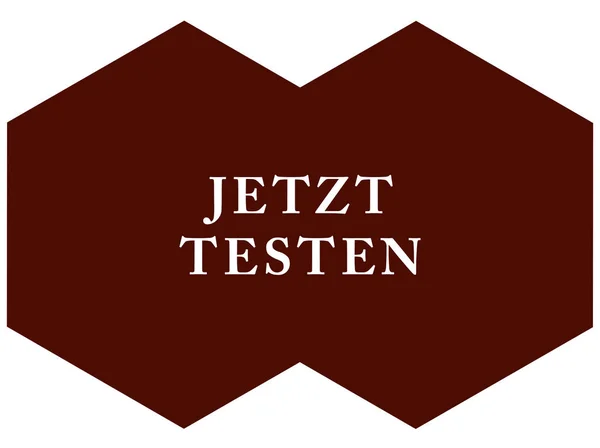 Jetzt testen web klistermærke knap - Stock-foto