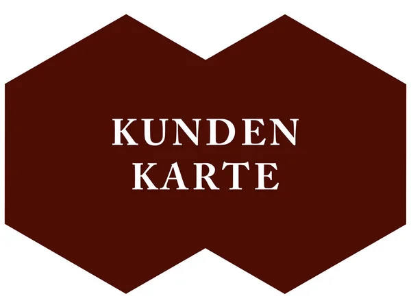 Kundenkarte web adesivo botão — Fotografia de Stock