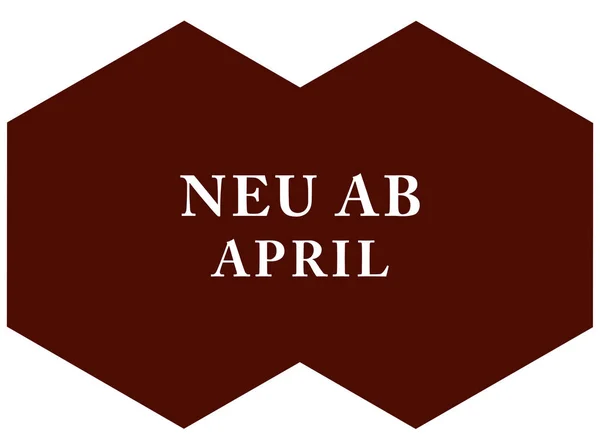 Neu ab Nisan web Sticker Button — Stok fotoğraf