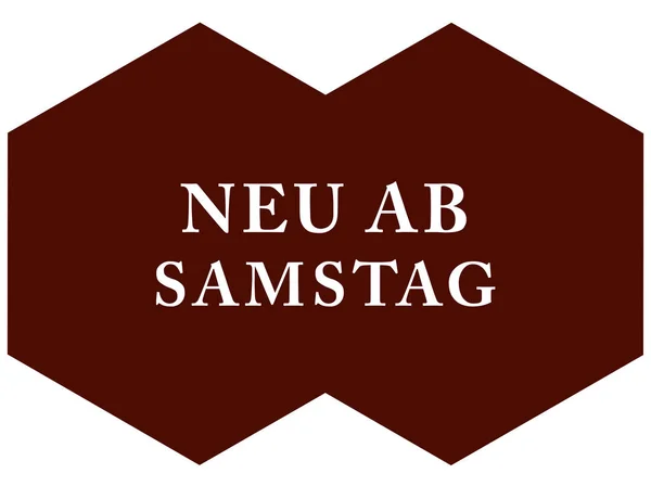 Neu ab Samstag web Sticker Button — Stok fotoğraf