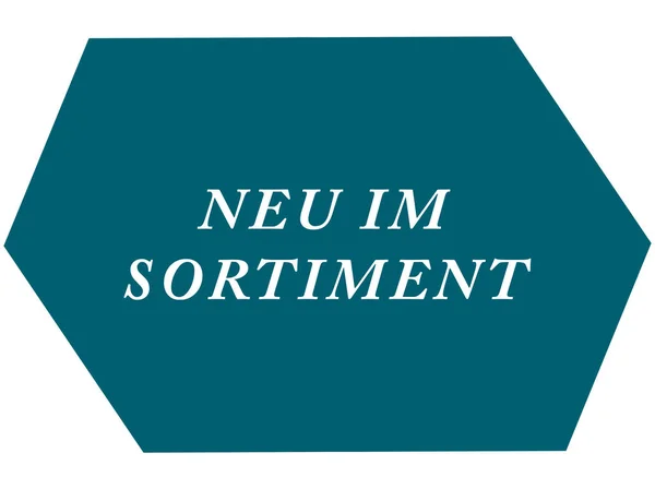 Neu im Sortiment web Sticker Button — стокове фото