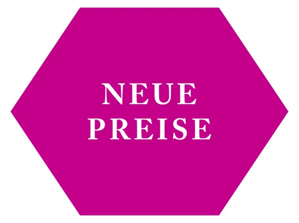 Neue Preise web Sticker Button — 스톡 사진