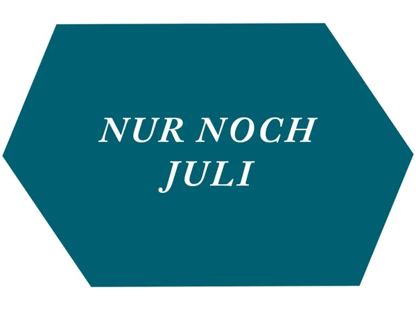 Nur noch Juli web Sticker Button — Stockfoto