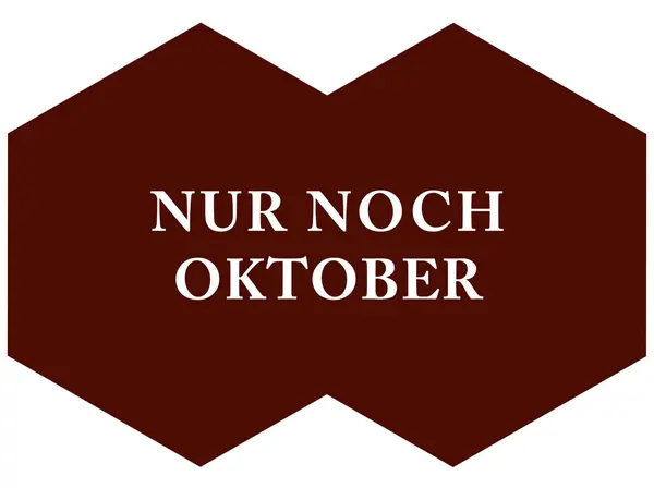 Nur noch Oktober web Naklejka Przycisk — Zdjęcie stockowe