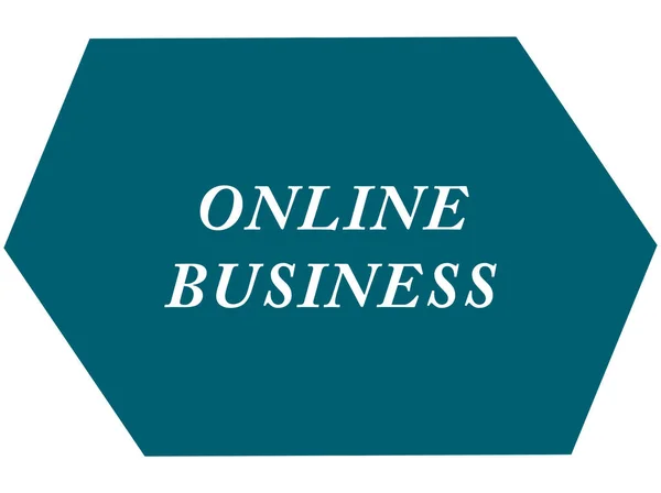 Online Business Web naklejki przycisk — Zdjęcie stockowe