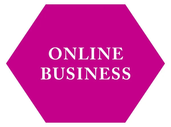 Botón de etiqueta engomada web de negocios online —  Fotos de Stock