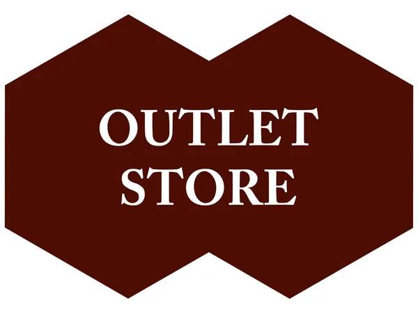 Outlet Store Web Aufkleber-Taste — Stockfoto