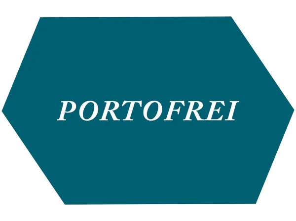 Portofrei web Sticker Button — Stock Photo, Image