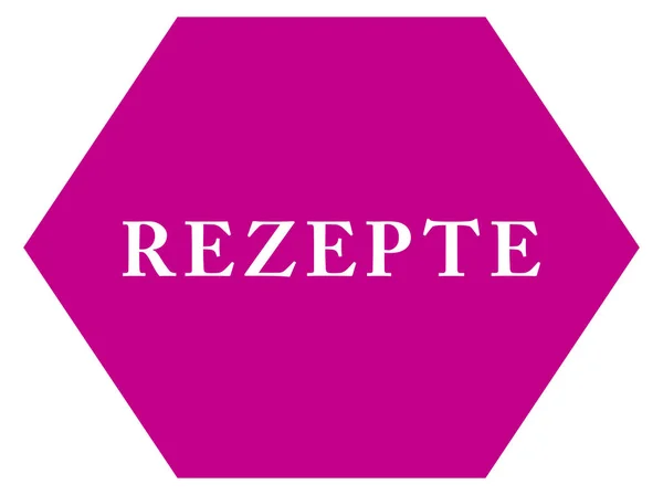 Rezepte web Sticker Button — Stok fotoğraf