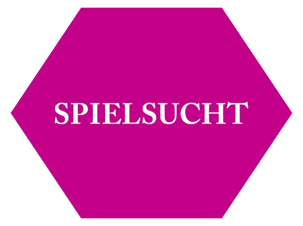 Spielsucht web Sticker Düğmesi — Stok fotoğraf
