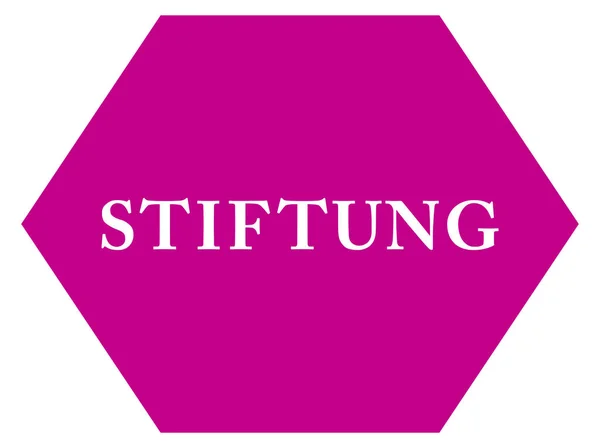 Stiftung 웹 스티커 버튼 — 스톡 사진