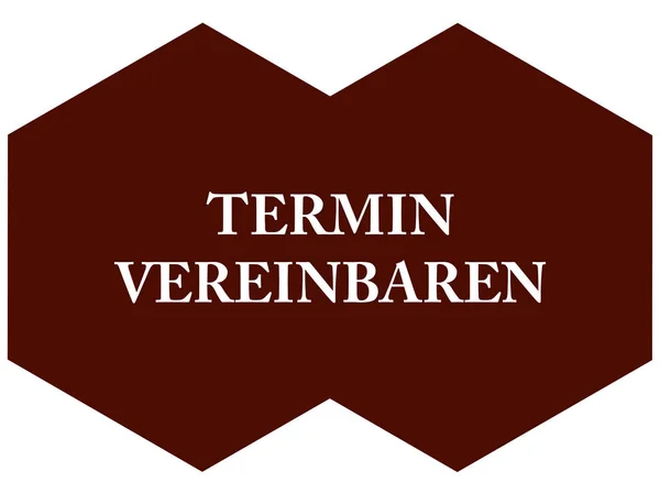 Termin vereinbaren web Sticker Button — Stock fotografie