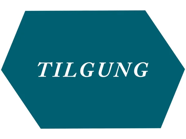 Przycisk naklejki internetowej Tilgung — Zdjęcie stockowe