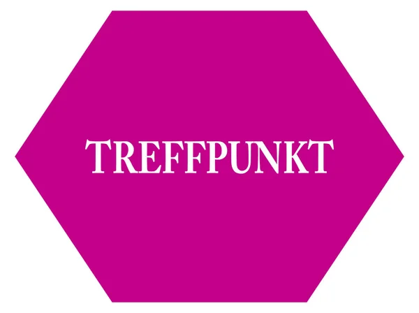 Treffpunkt web Sticker Button — 图库照片