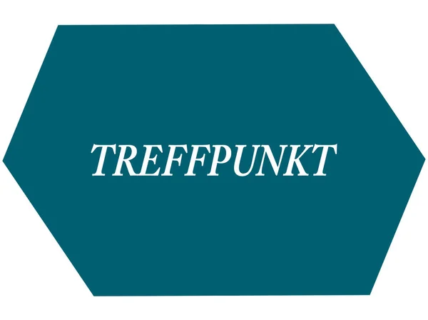 Przycisk naklejki internetowej Treffpunkt — Zdjęcie stockowe