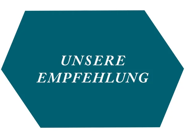 Unsere Empfehlung web Sticker Button — Stock Photo, Image