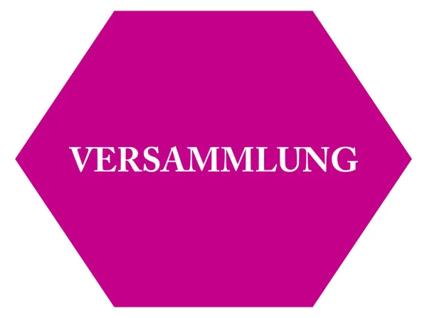 Versammlung web Sticker Düğmesi — Stok fotoğraf