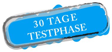 30 Tage Testphase web Sticker Button