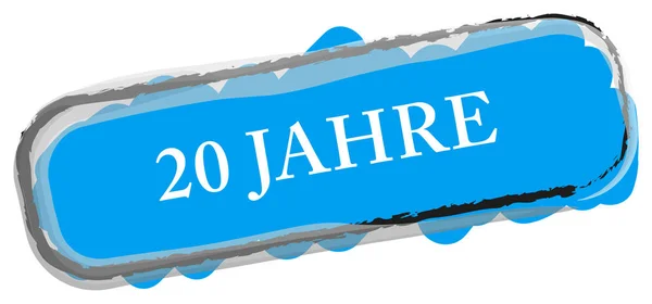 20 Jahre Websticker-Knopf — Stockfoto