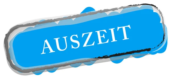 Auszeit webes matrica gomb — Stock Fotó