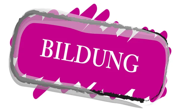 Bildung web Sticker Düğmesi — Stok fotoğraf