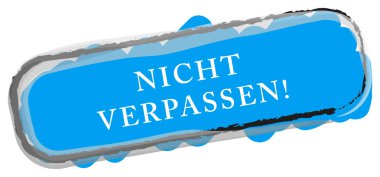 nicht verpassen web Sticker Button