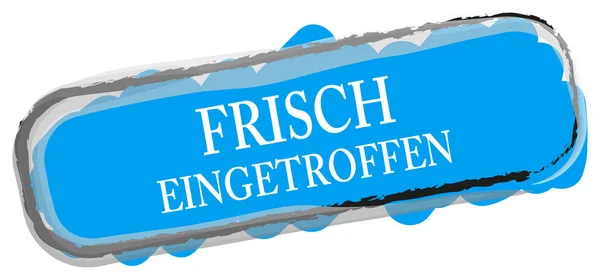 Frisch eingetroffen web Sticker Button — Stok fotoğraf