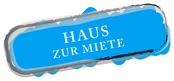 Haus zur Miete Web sticker knop — Stockfoto