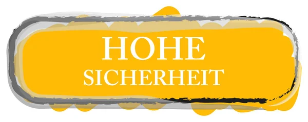 Hohe Sicherheit web Sticker Düğmesi — Stok fotoğraf