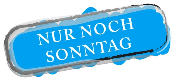 Nur noch sonntags Web-Sticker-Taste — Stockfoto