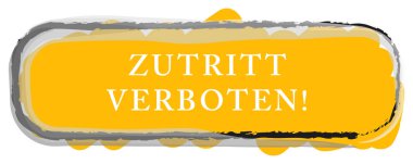 Zutritt verboten web Sticker Button