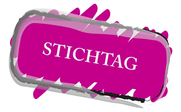 Stichtag web Sticker Button — Stock Photo, Image