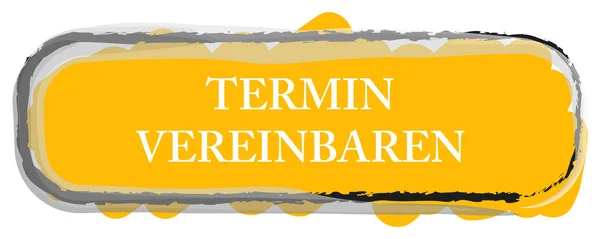 Termin vereinbaren web Sticker Button — Stock fotografie