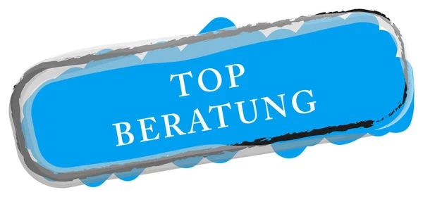 Top Beratung web Sticker Button — Stock Photo, Image