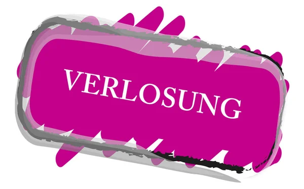 Verlosung 网络贴纸按钮 — 图库照片