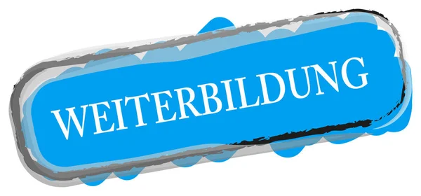 Weiterbildung web Sticker Button — Stock Photo, Image