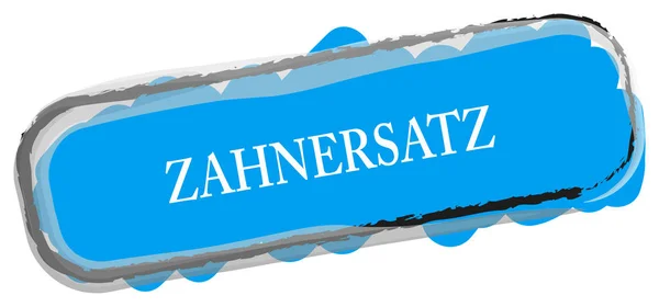 Zahnersatz web botón de etiqueta engomada —  Fotos de Stock
