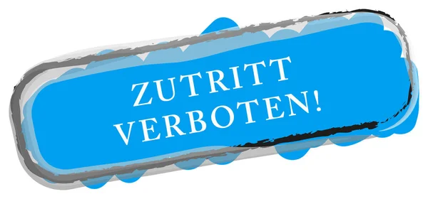 Zutritt verboten web Sticker Button — Stok fotoğraf