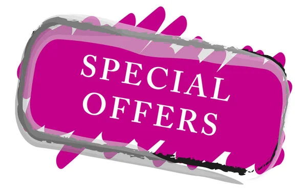 Special offers web Sticker Button — Stock Photo, Image