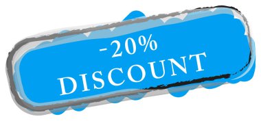 % 20 indirimli Web Yapıştırıcı Düğmesi