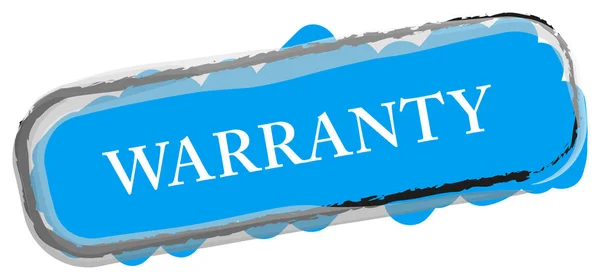 Warranty web Стикер Кнопка — стоковое фото