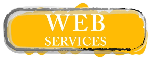 Web Services Web Sticker Button — стокове фото