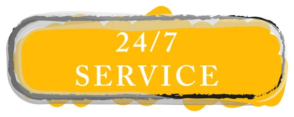 24 / 7 service web Sticker Button — стоковое фото