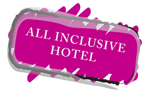 All-inclusive-Hotel-Websticker-Taste — Stockfoto