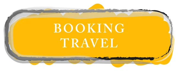 Booking travel web Sticker Button — Stock Photo, Image