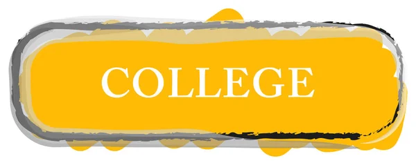 College web Sticker Button — Stock Photo, Image