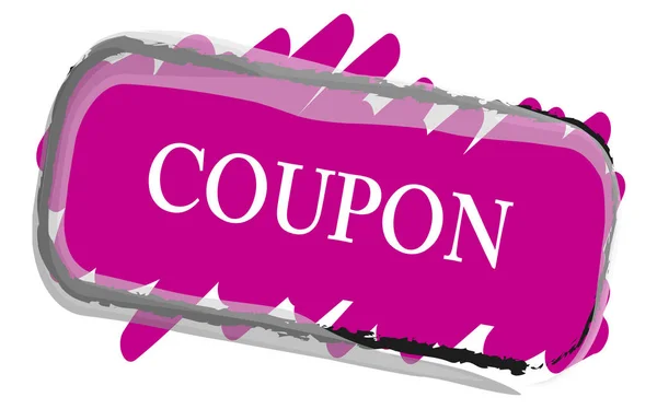 Coupon Web-Sticker-Taste — Stockfoto