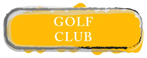 Golf Club Web Sticker Schaltfläche — Stockfoto